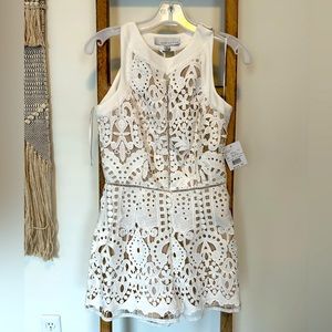 White romper NWT, bridal shower, bachelorette, perfect detailing